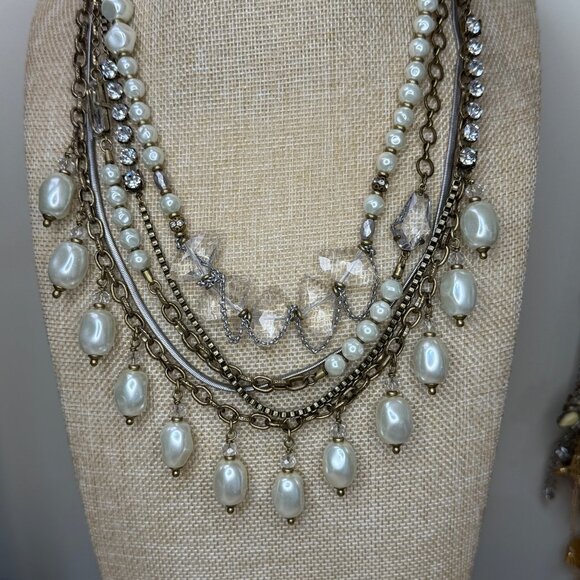 Silpada K&R Collection "Practical Pearls" Convertible Multi-Strand Necklace With - Picture 6 of 13